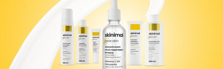 Skinimal C Glow Skin: pełna rutyna w jednej linii. Drogerie Natura stawiają na glow w marce własnej